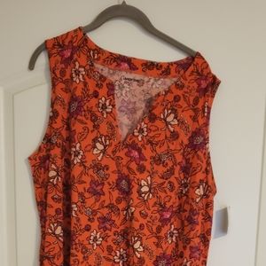 Lands End, coverup shift, coral, red Size 1X, new never worn, with tag